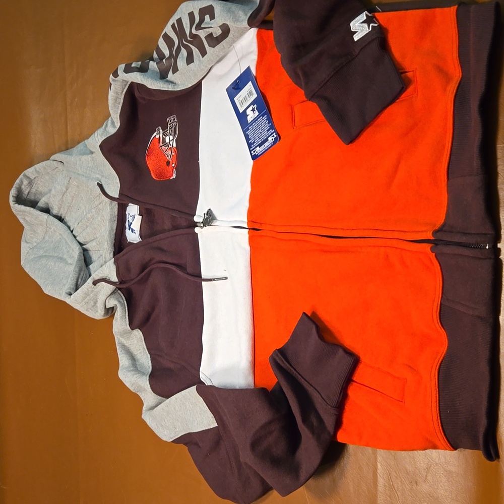 Starter CLEVELAND BROWNS NFL -  Zip Hoodie Size MEDIUM  - NEW